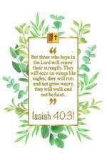 But Those Who Hope in the Lord Will Renew Their Strength. They Will Soar on Wings Like Eagles; They Will Run and Not Grow Weary, They Will Walk and No