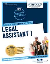 Legal Assistant I (C-2988): Passbooks Study Guide Volume 2988