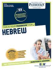 National Learning Corporation: Hebrew (Nt-68)