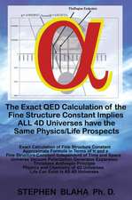 The Exact QED Calculation of the Fine Structure Constant Implies ALL 4D Universes have the Same Physics/Life Prospects