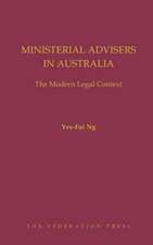 Ng, Y: Ministerial Advisers in Australia