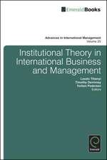 Institutional Theory in International Business