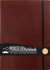 Monsieur Notebook A4 - punktraster (90gr) braun