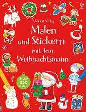 Malen und Stickern mit dem Weihnachtsmann