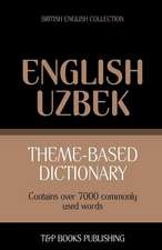 Theme-Based Dictionary British English-Uzbek - 7000 Words: Geospatial Analysis with Python