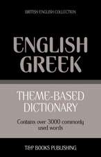 Theme-Based Dictionary British English-Greek - 3000 Words: Geospatial Analysis with Python