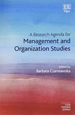 A Research Agenda for Management and Organization Studies