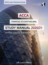 ACCA STUDY MANUAL 2020 21 FA