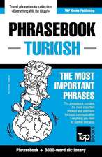 English-Turkish Phrasebook and 3000-Word Vocabulary