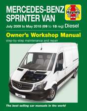 Mercedes–Benz Sprinter Diesel Vans July 09 to May 18 (09 to 18 reg) Haynes Repair Manual