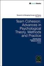 Team Cohesion – Advances in Psychological Theory, Methods and Practice