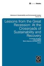 Lessons from the Great Recession – At the Crossroads of Sustainability and Recovery