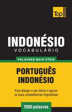 Vocabulario Portugues-Indonesio - 7000 Palavras Mais Uteis