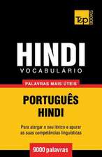 Vocabulario Portugues-Hindi - 9000 Palavras Mais Uteis