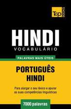 Vocabulario Portugues-Hindi - 7000 Palavras Mais Uteis