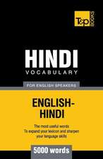 Hindi Vocabulary for English Speakers - 5000 Words