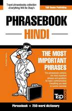 English-Hindi Phrasebook and 250-Word Mini Dictionary