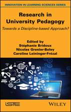 Research in University Pedagogy – Towards a Discipline–based Approach?