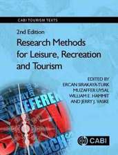 Research Methods for Leisure, Recreation and Tourism