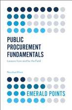 Public Procurement Fundamentals – Lessons from and for the Field