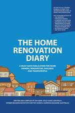 HOME RENOVATION DIARY