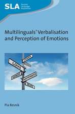 Resnik, P: Multilinguals' Verbalisation and Perception of Em