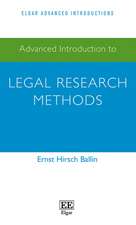 Advanced Introduction to Legal Research Methods