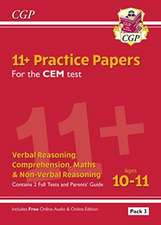 11+ CEM Practice Papers: Ages 10-11 - Pack 3 (with Parents' Guide & Online Edition): perfect practice for the 2022 tests