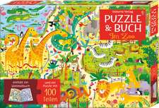 Puzzle & Buch: Im Zoo. 100 Teile