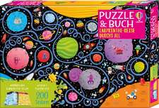 Puzzle & Buch: Labyrinthe-Reise durchs All