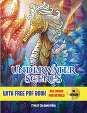 Stress Coloring Book (Underwater Scenes)