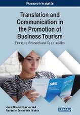 Translation and Communication in the Promotion of Business Tourism