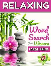 Relaxing Word Search Book For Women