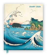 Japanese Woodblocks 2026 Desk Diary Planner - Week to View, Illustrated Throughout