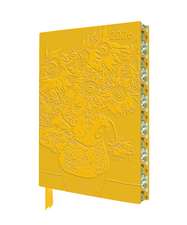 Vincent van Gogh: Sunflowers 2026 Artisan Art Vegan Leather Diary Planner - Page to View with Notes