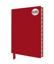 Ruby Red Blank Artisan Notebook (Flame Tree Journals)