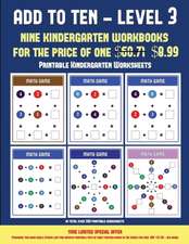 Printable Kindergarten Worksheets (Add to Ten - Level 3)