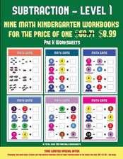 Pre K Worksheets (Kindergarten Subtraction/taking away Level 1)