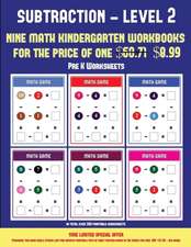 Pre K Worksheets (Kindergarten Subtraction/taking away Level 2)