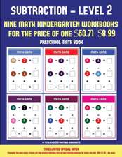 Preschool Math Book (Kindergarten Subtraction/taking away Level 2)