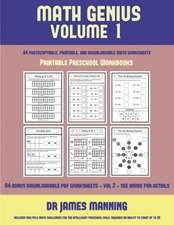 Printable Preschool Workbooks (Math Genius Vol 1)