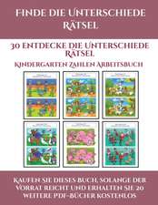 Kindergarten Zahlen Arbeitsbuch (Finde die Unterschiede Rätsel)