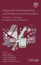 Sustainable Entrepreneurship and Entrepreneurial – Frontiers in European Entrepreneurship Research