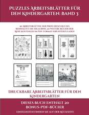 Druckbare Arbeitsblätter für den Kindergarten (Puzzles Arbeitsblätter für den Kindergarten