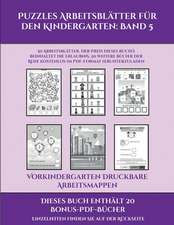 Vorkindergarten Druckbare Arbeitsmappen (Puzzles Arbeitsblätter für den Kindergarten