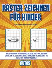 Zeichnen lernen für Kinder (Raster zeichnen für Kinder - Autos)