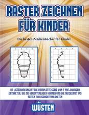 Die besten Zeichenbücher für Kinder (Raster zeichnen für Kinder - Wüsten)