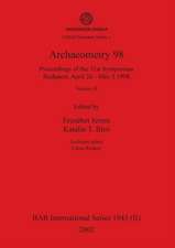 Archaeometry 98, Volume II