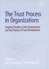 The Trust Process in Organizations – Empirical Studies of the Determinants and the Process of Trust Development