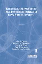 Economic Analysis of the Environmental Impacts of Development Projects